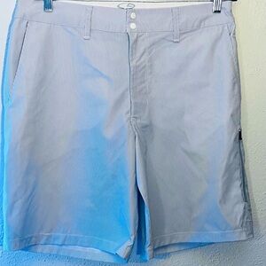 MEN CHAMPION QUICK BLUE & WHITE PIN STRIPE GOLF Preppy SHORTS Size 36